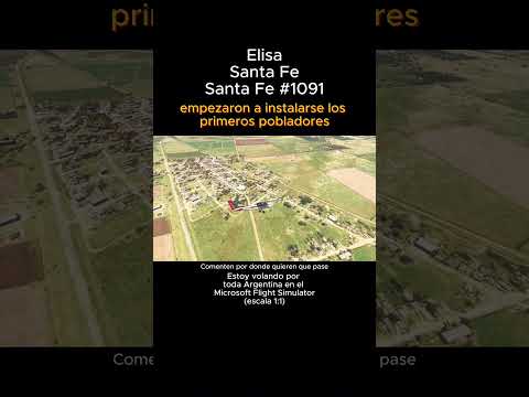 Elisa, Santa Fe desde el Microsoft Flight Simulator #elisa #santafe #msfs #argentina
