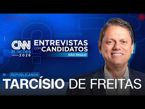 ENTREVISTA COM TARCÍSIO DE FREITAS (REPUBLICANOS) AO GOVERNO DE SÃO PAULO | CNN ELEIÇÕES