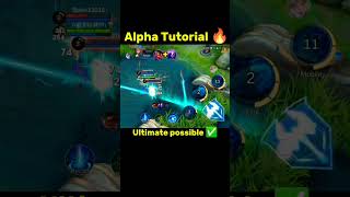 Alpha Ultimate possible tutorial mobile legends #tutorial #ml2b #mlbb #alpha