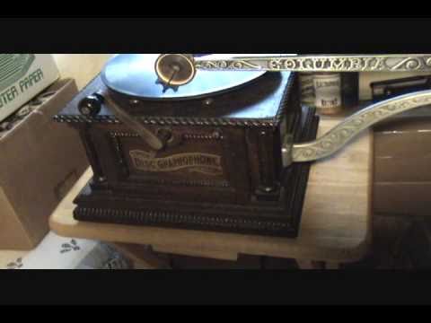 1902 Fancy Columbia AH Graphophone Playing 1907 Billy Murray ZONOPHONE Phonograph Record