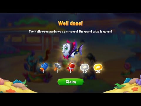 @Fishdom Hard Level 9856. Vampire Mansion Event Finished