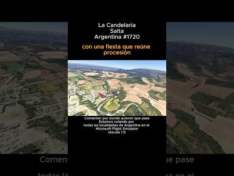 La Candelaria, Salta desde el Microsoft Flight Simulator #lacandelaria #salta #argentina #msfs2024