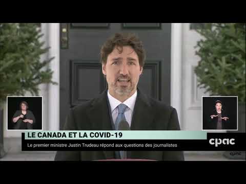 Trudeau responds to question about wearing non medical masks COVID 19