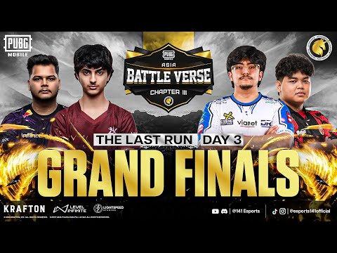 PUBGM BATTLE VERSE ASIA CHAPTER III | FINAL PHASE DAY 3 | FT. #BTR #4T #ASi8 #BOOM #HORAA #DRS
