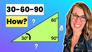 Solve 30-60-90 Triangles The EASY Way | Solving Special Right Triangles
