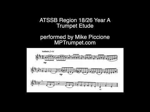 ATSSB Region 18/26 Year A Trumpet Etude