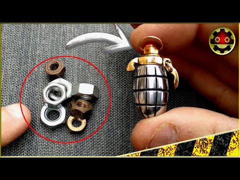 Making a Easy Creative Jewel in the Form of a Grenade with a Bolt/ Nuts