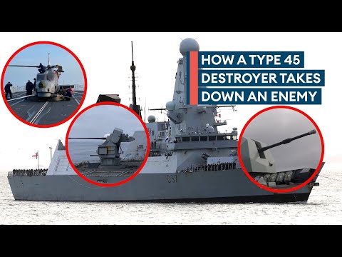The weapons a Type 45 destroyer has in her arsenal to fend off attacks