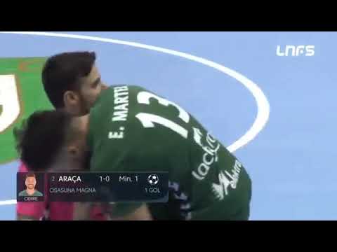 Gol Araça (1-0) Osasuna Magna - Peñíscola FS. J9, 1 Div. LNFS