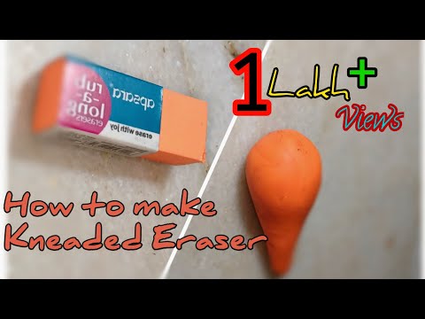 How to make Kneaded Eraser|| Eraser Clay.