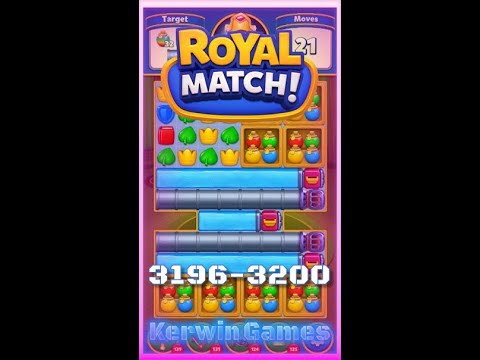 Royal Match Level 3196 3197 3198 3199 3200 - No Boosters Gameplay