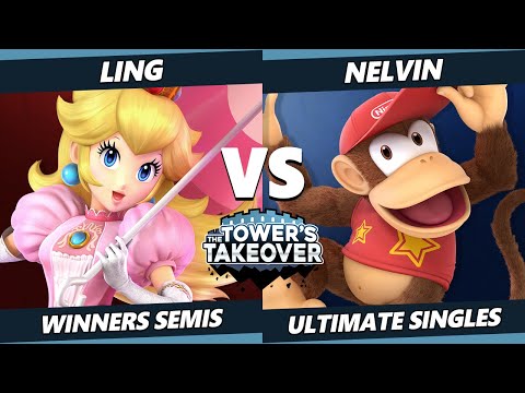 Tower's Takeover 21 Winners Semis - Nelvin (Diddy Kong) Vs. Ling (Peach) SSBU Ultimate Tournament