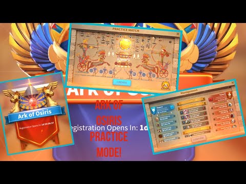 Rise Of Kingdoms-Ark Of Osiris Practice Matches!
