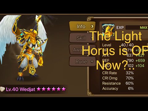Summoners War: Wedjat “ The Light Horus in RTA