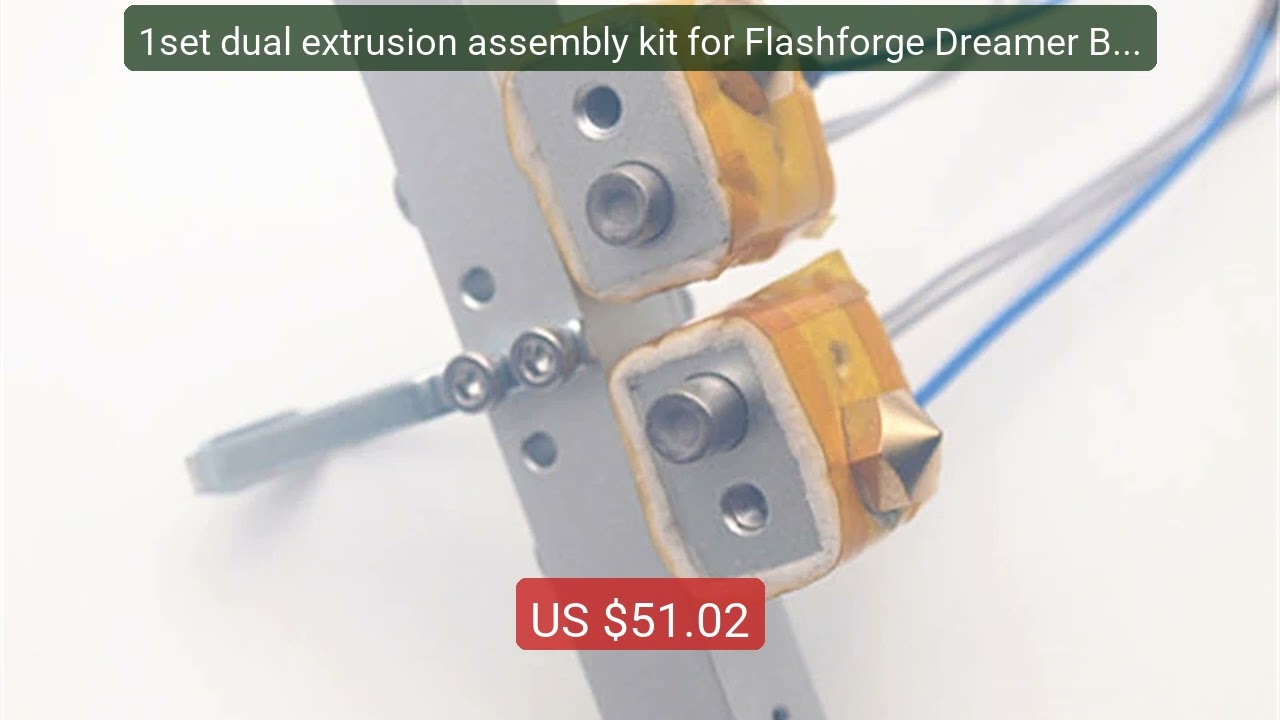 1set dual extrusion assembly kit for Flashforge Dreamer Bar... — Top Pick 2026 | Unbeatable Price!