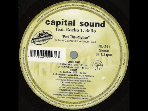 Capital Sound Feat. Rocko T. Bello - Feel The Rhythm (Club Mix)