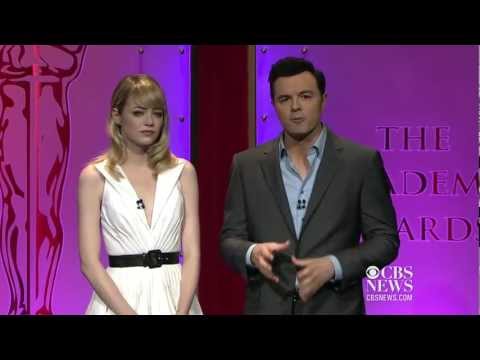 Seth MacFarlane jokes at Oscar nominations