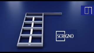 SCRIGNO Openbox falban futó,  tokborítást igénylő tolóajtó vasalat szerelése