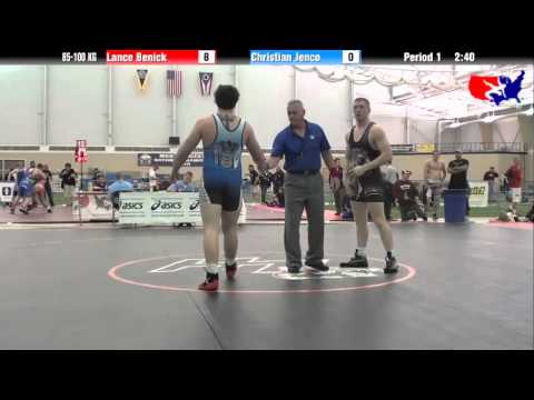 Lance Benick vs. Christian Jenco at 2013 ASICS FILA Cadet Nationals - GR