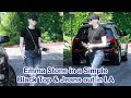 Emma Stone In A Simple Black Top Jeans Out In LA