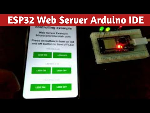 ESP32 Webserver in Arduino IDE  Controlling LEDS