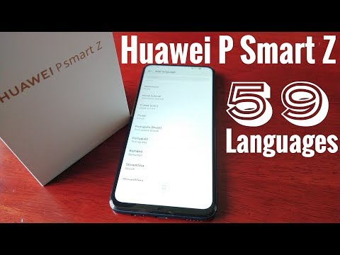Hauwei P Smart Z 59 Supported Languages