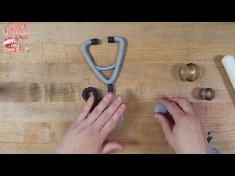 Stethoscope Cake Topper (Quick+Easy Time Lapse)