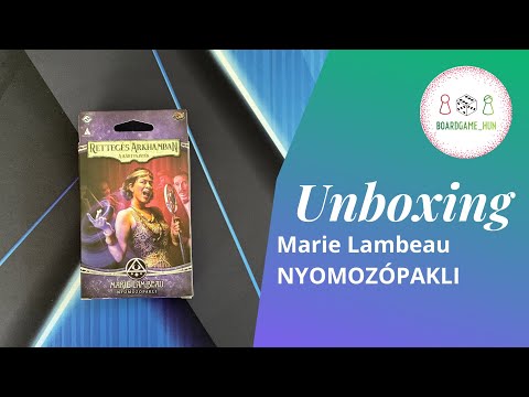 Rettegés Arkhamban nyomozópaklik (2026) #5 - Marie Lambeau - boardgame_hun