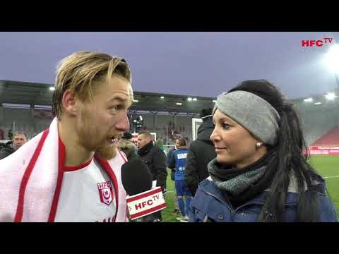 19. Spieltag: Hallescher FC - Karlsruher SC | Interviews nach dem Spiel