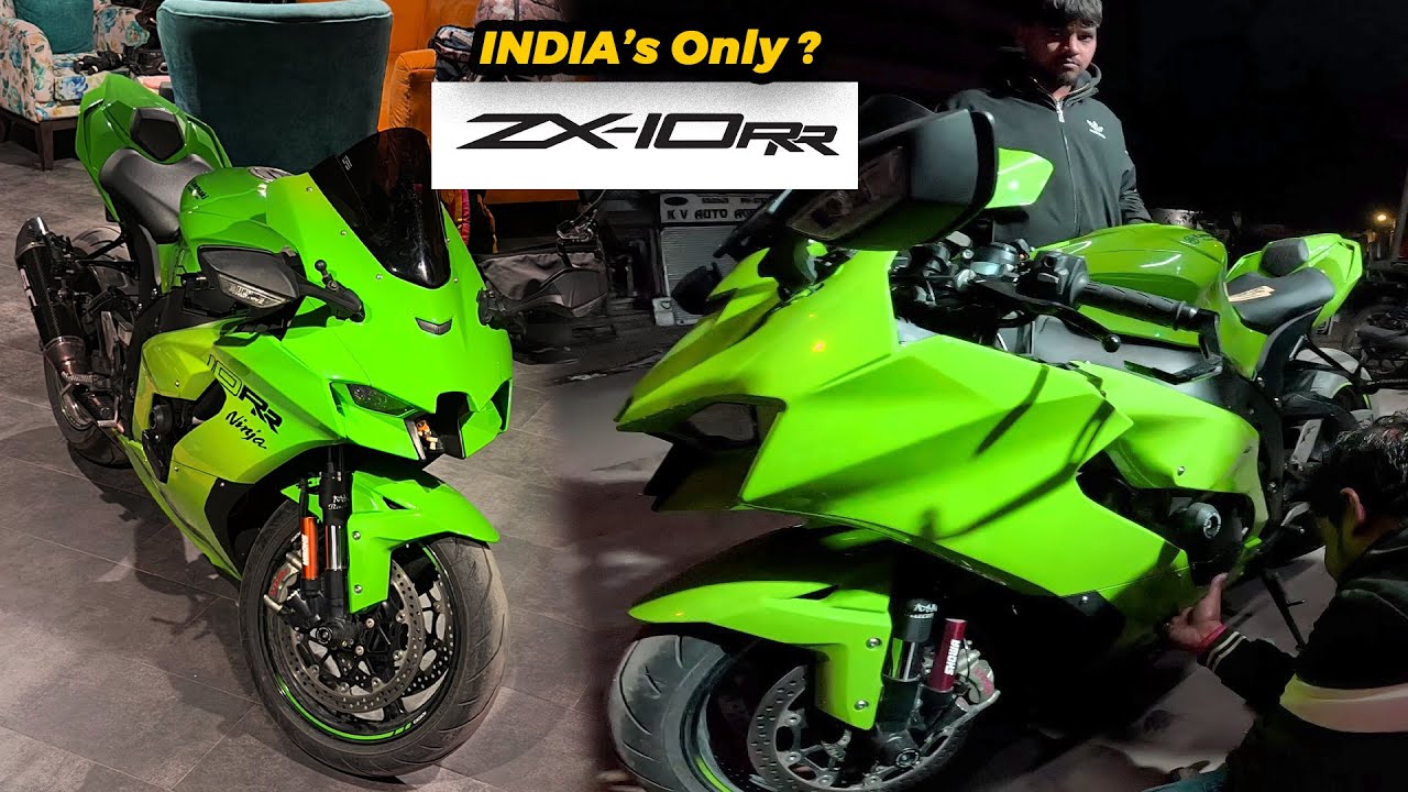 Kawasaki ZX10R modified to ZX10 RR !! It's a rare SUPER-BIKE
