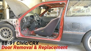 How to Remove & Replace Front Doors on Honda Civic/CRX 88-91