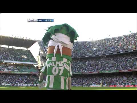 La Liga | Gol de Salva Sevilla (1-0) en el Real Betis - Valencia CF | 27-10-2012 | J9