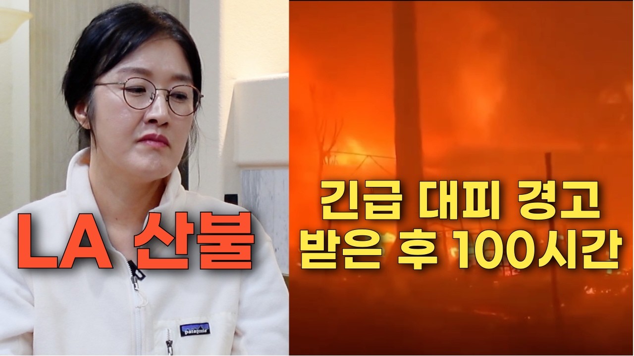 길 건너에서 바라본 산불 현황 | 현지 주민의 시각 (feat 긴급 대피가방 속 뭐가 들어있나?)