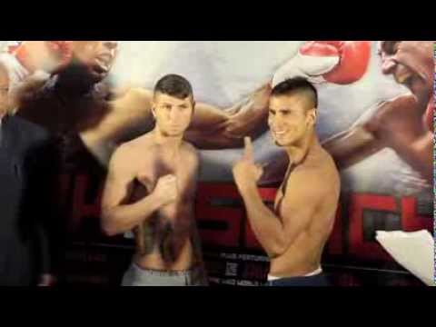 BRIAN ROSE v JAVIER MACIEL - OFFICIAL WEIGH-IN @ GROSVENOR CASINO (SHEFFIELD)