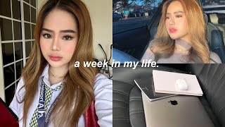 COLLEGE DIARIES 🖇️ having my internship, night routine, productive week *balancing school & work*