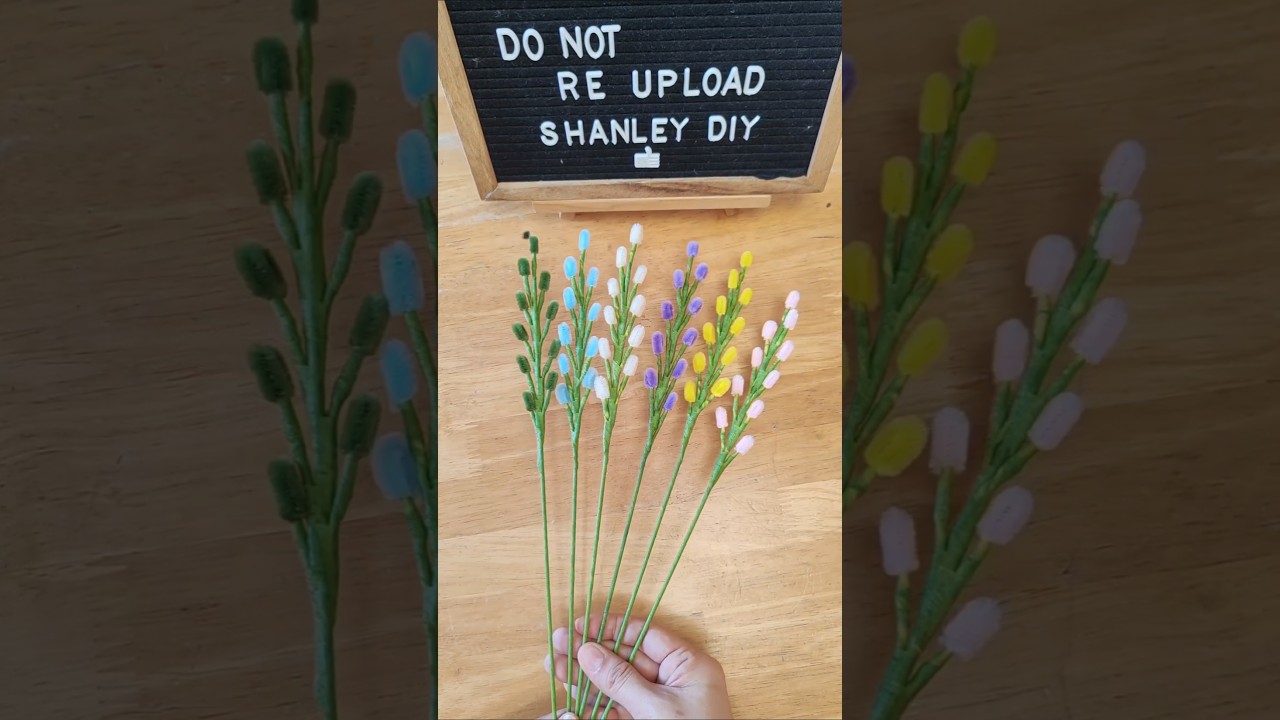 fillers for fuzzy wire flower bouquet #fuzzywire #pipecleaners