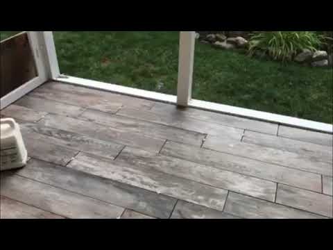 Clip - The trick to installing porcelain tile outdoors!