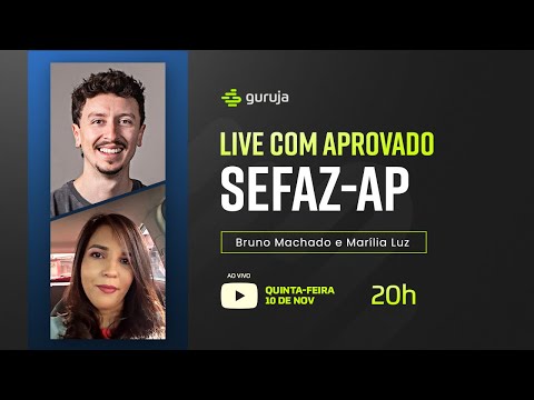 Guruja: Live com Aprovada na SEFAZ-AP - Marília Luz - 19º Auditor e 27º Fiscal