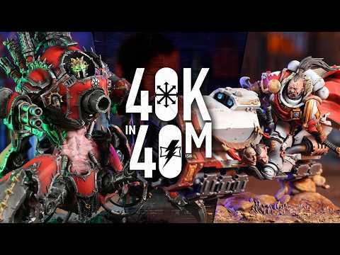 White Scars want to bring down the Red Corsairs new toy! Warhammer 40k in 40m Battle Report