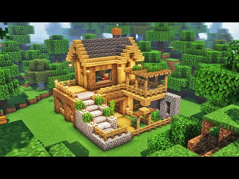 6tenstudio - Minecraft Wooden House 🔥🔥🔥 : Easy and fast tutorial ⚒⛏😀 : MINECRAFT Items on description below