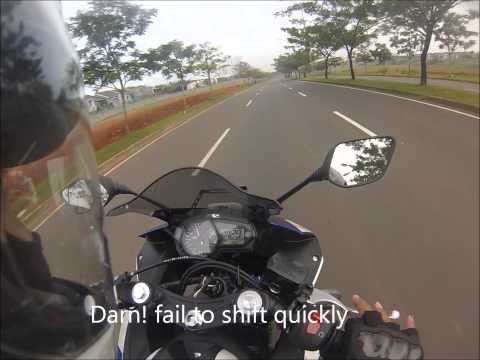 Testing the top speed per gear Yamaha YZF-R25