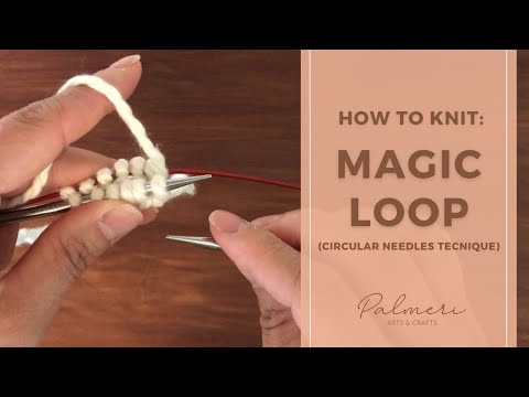 How to knit Magic Loop in Continental - Easy tutorial for beginners starting from Cast On
