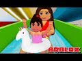 TAKING MY DAUGHTER TO A WATERPARK in Roblox | Robloxian Waterpark