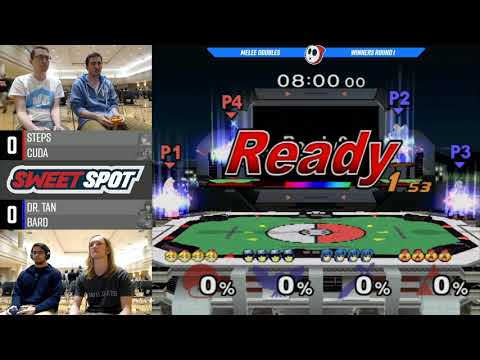 Sweet Spot 4 SSBM - Steps & Cuda Vs. Dr. Tan & Bard - Doubles Winners Round 1