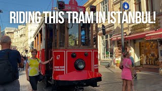 I Rode Istanbul’s Famous Tram & Ate the BEST Baklava in Taksim 🍰🇹🇷