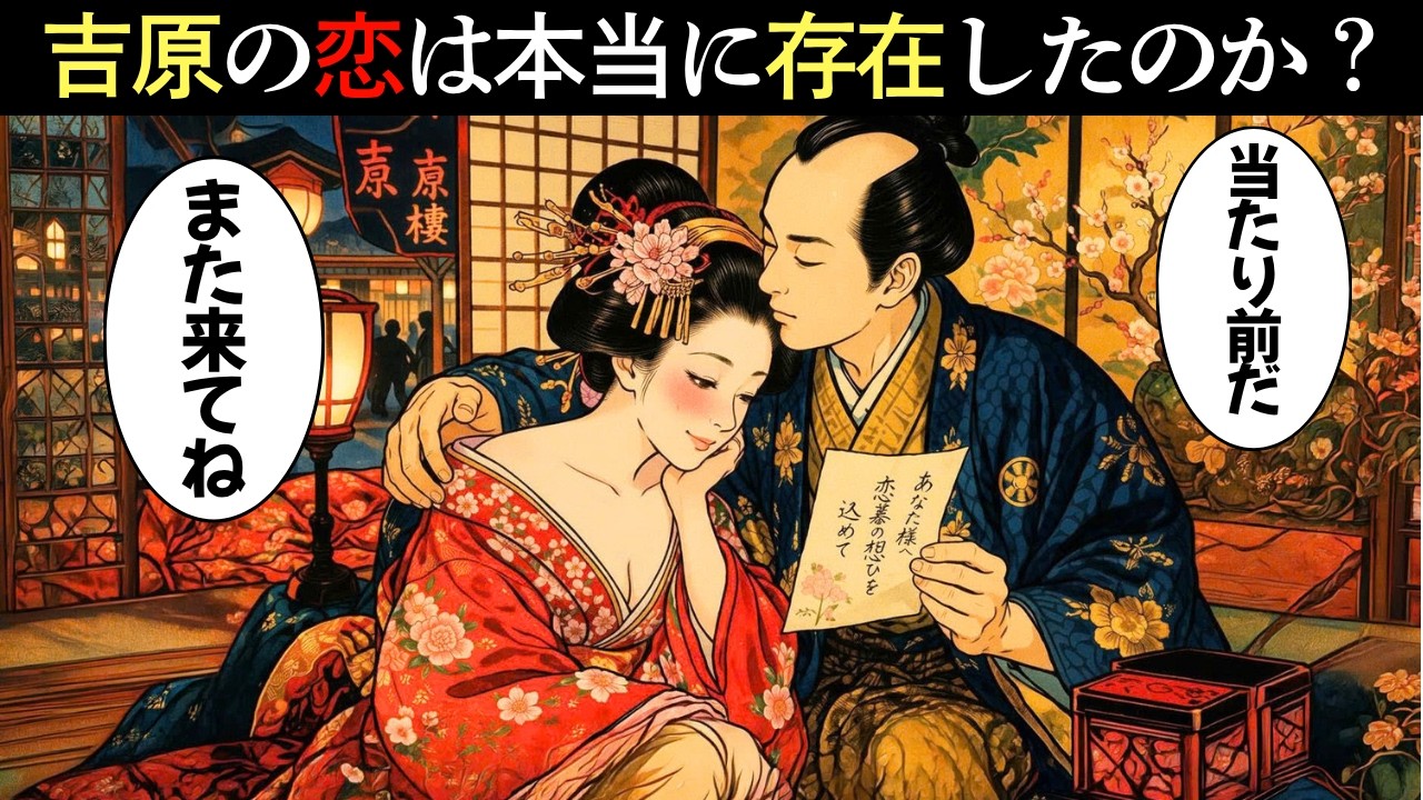 吉原の恋は本当に存在したのか？金と欲望の中で生まれた“偽りと本音”【江戸時代の庶民】【江戸好奇心】