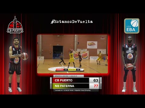 Videoresumen Senior A Cb Puerto Sagunto  - Nb Paterna (LIGA EBA 20-21)