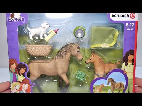 Schleich Horse Club 42432 Sarahs Cub priežiūros rinkinys video