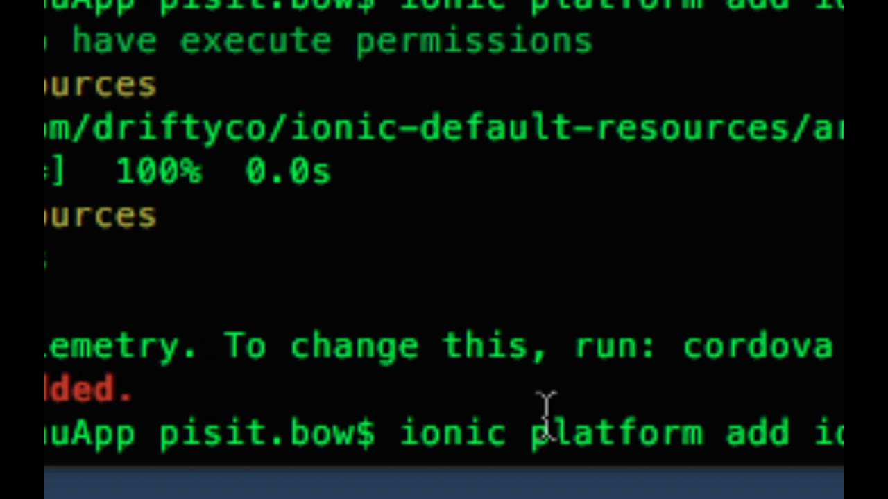 IONIC : Side menu Template