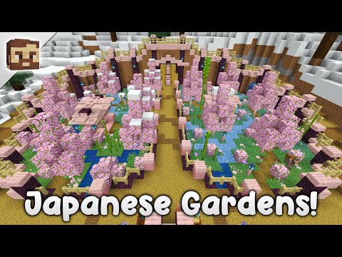 Creating Japanese Gardens in Minecraft! | Minecraft Survival Let's Play 1.20 Ep.16